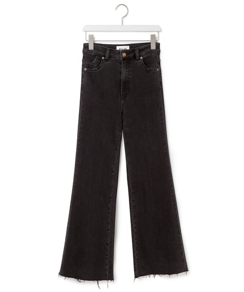 ROLLA'S（ローラス）の「【ROLLA'S】EASTCOAST CROP FLARE-THUNDERSTRUCK（デニムパンツ・レディース・チャコールグレー・1/2/3）」の2枚目の写真