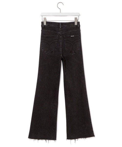 ROLLA'S（ローラス）の「【ROLLA'S】EASTCOAST CROP FLARE-THUNDERSTRUCK（デニムパンツ・レディース・チャコールグレー・1/2/3）」の4枚目の写真