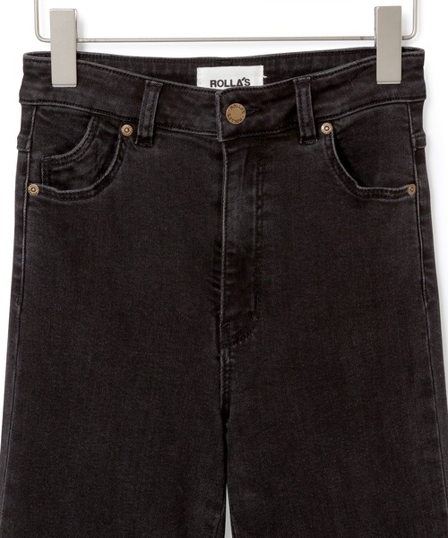 ROLLA'S（ローラス）の「【ROLLA'S】EASTCOAST CROP FLARE-THUNDERSTRUCK（デニムパンツ・レディース・チャコールグレー・1/2/3）」の8枚目の写真