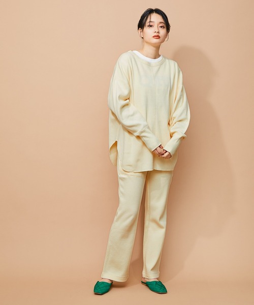 ADAM ET ROPE'（アダムエロペ）の「【ZOZO限定】ルームウェアセット（ルームウェア/パジャマ・レディース・オフホワイト/ミント・FREE）」の3枚目の写真