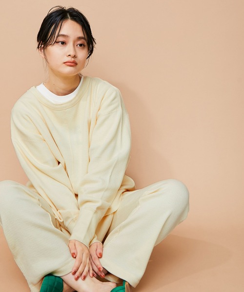 ADAM ET ROPE'（アダムエロペ）の「【ZOZO限定】ルームウェアセット（ルームウェア/パジャマ・レディース・オフホワイト/ミント・FREE）」の7枚目の写真