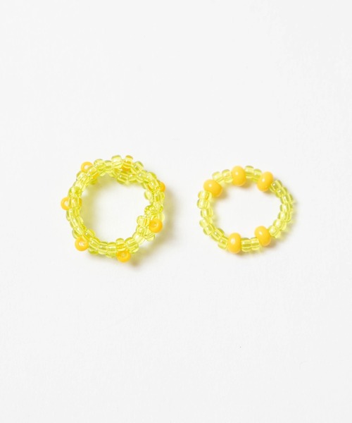 WEGO（ウィゴー）の「WEGO/【2点セット】ビーズリング（リング・レディース・ホワイト/パープル/シルバー/グリーン/その他1・FREE）」の13枚目の写真