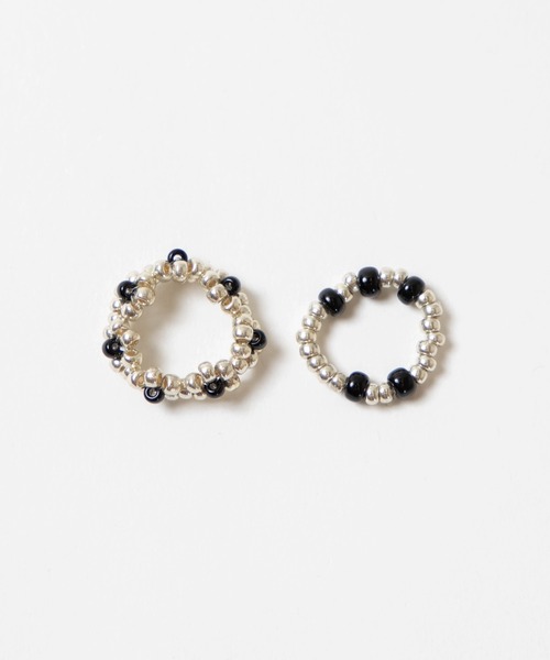 WEGO（ウィゴー）の「WEGO/【2点セット】ビーズリング（リング・レディース・ホワイト/パープル/シルバー/グリーン/その他1・FREE）」の8枚目の写真