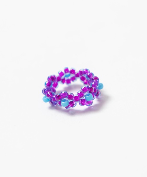 WEGO（ウィゴー）の「WEGO/【2点セット】ビーズリング（リング・レディース・ホワイト/パープル/シルバー/グリーン/その他1・FREE）」の12枚目の写真