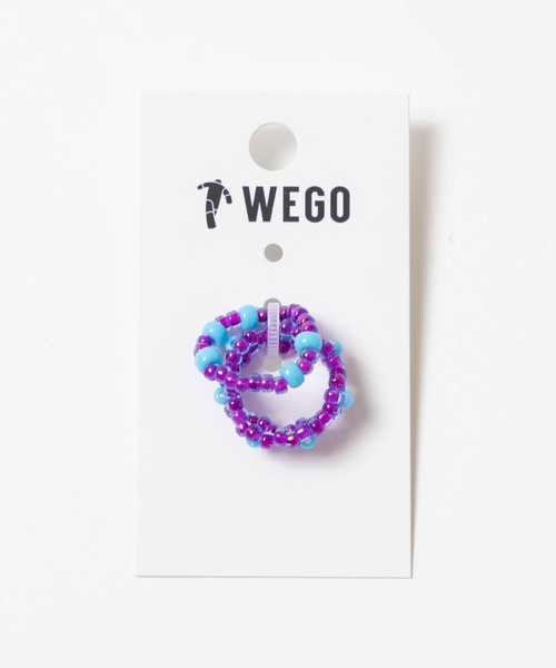 WEGO（ウィゴー）の「WEGO/【2点セット】ビーズリング（リング・レディース・ホワイト/パープル/シルバー/グリーン/その他1・FREE）」の14枚目の写真