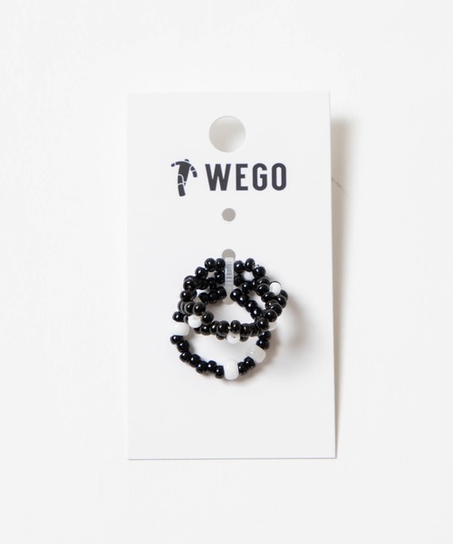WEGO（ウィゴー）の「WEGO/【2点セット】ビーズリング（リング・レディース・ホワイト/パープル/シルバー/グリーン/その他1・FREE）」の9枚目の写真