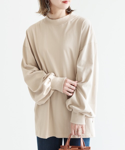 reca（レカ）の「ボリューム袖カットソー（Tシャツ/カットソー・レディース・ブラック/ベージュ/カーキ・FREE）」の16枚目の写真