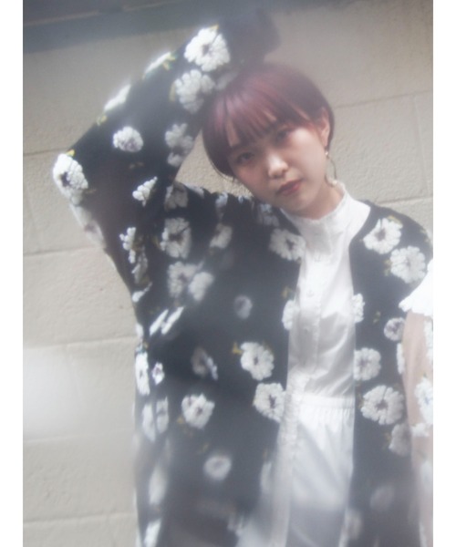 merry jenny(メリージェニー)の「fluffy pattern jacket(その他アウター・レディース・ブラック/ベージュ/その他1・FREE)」の19枚目の写真