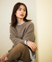 ROPE' | 【新色追加】【一部WEB限定】タスマニアウールクルーネックフォルムプルオーバーニット(ニット/セーター)