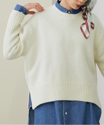 ROPE' | 【一部WEB限定】タスマニアウールクルーネックフォルムニット(ニット/セーター)