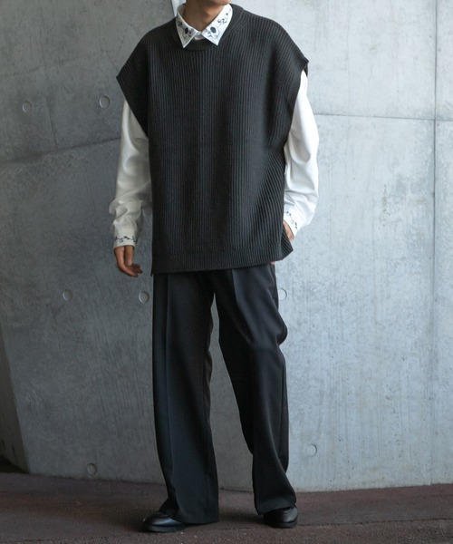 kutir（クティール）の「フラワー刺繍オーバーシャツ（シャツ/ブラウス・メンズ・ブラック/ホワイト・MEDIUM/LARGE）」の6枚目の写真