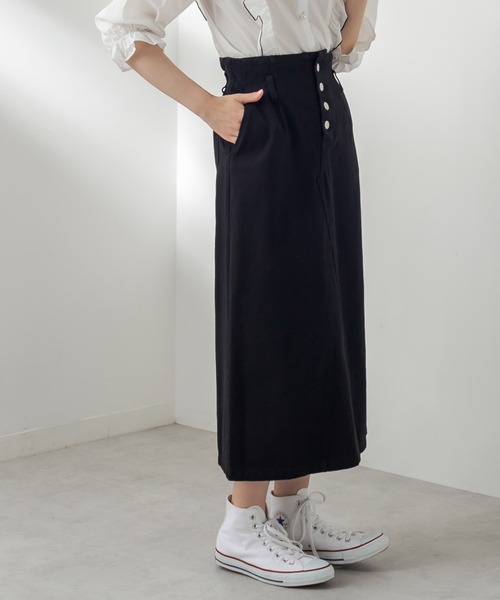 OLIVE des OLIVE（オリーブデオリーブ）の「【WEB限定】スタイル良く見せロングスカート（スカート・レディース・ブラック/ベージュ/ワンウォッシュ・SMALL/MEDIUM）」の14枚目の写真