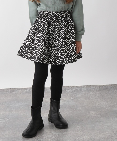 GLOBAL WORK（グローバルワーク）の「インナーツキカラフルスカート柄【キッズ】/956307（スカート・キッズ・ホワイト/ブラック/ダークブラウン/オフホワイト/ブラウン系その他/グレー/その他/サックスブルー・110cm/100cm/120cm/130cm/140cm/150cm/160cm）」の4枚目の写真