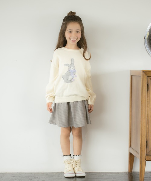 GLOBAL WORK（グローバルワーク）の「インナーツキカラフルスカート柄【キッズ】/956307（スカート・キッズ・ホワイト/ブラック/ダークブラウン/オフホワイト/ブラウン系その他/グレー/その他/サックスブルー・110cm/100cm/120cm/130cm/140cm/150cm/160cm）」の11枚目の写真