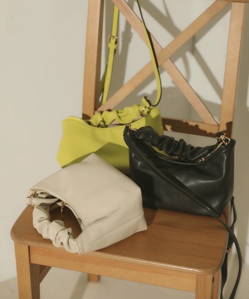 Bou Jeloud（ブージュルード）の「クロワッサンBAG（ショルダーバッグ・レディース・ブラック/ライム/アイボリー・FREE）」の10枚目の写真