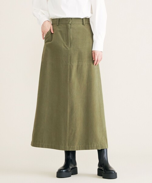 SHARE PARK（シェアパーク）の「【洗える】モールスキンスカート（スカート・レディース・ベージュ系/カーキ系/イエロー系・1/0）」の12枚目の写真