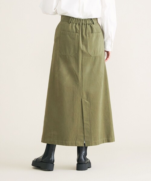 SHARE PARK（シェアパーク）の「【洗える】モールスキンスカート（スカート・レディース・ベージュ系/カーキ系/イエロー系・1/0）」の4枚目の写真