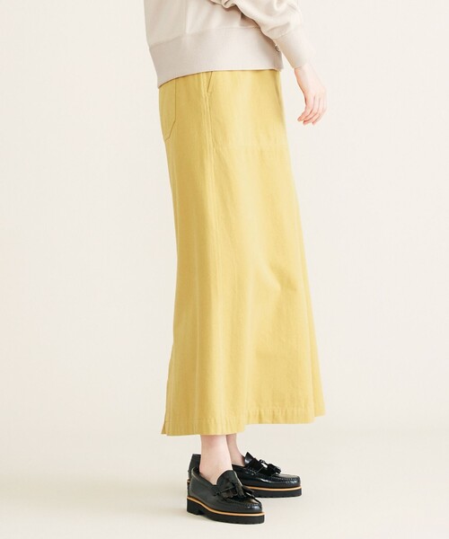 SHARE PARK（シェアパーク）の「【洗える】モールスキンスカート（スカート・レディース・ベージュ系/カーキ系/イエロー系・1/0）」の5枚目の写真