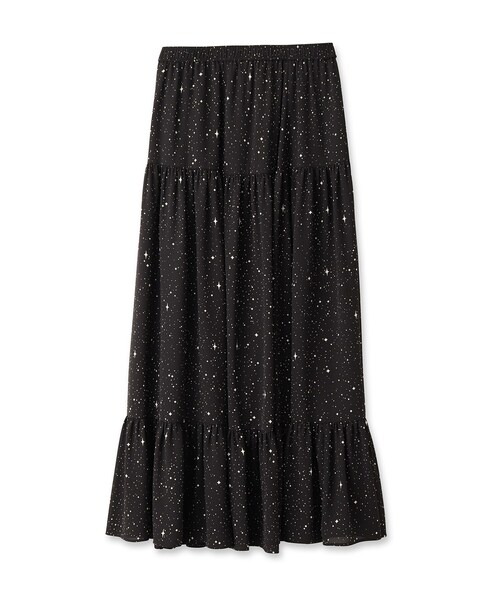 DRESSTERIOR（ドレステリア）の「◆【CLASSY.12月号掲載】スターリープリントティアードスカート（スカート・レディース・ブラック系・38/36）」の4枚目の写真