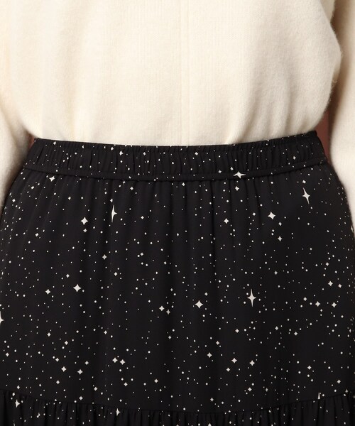 DRESSTERIOR（ドレステリア）の「◆【CLASSY.12月号掲載】スターリープリントティアードスカート（スカート・レディース・ブラック系・38/36）」の8枚目の写真