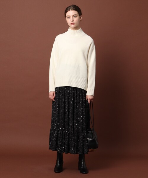 DRESSTERIOR（ドレステリア）の「◆【CLASSY.12月号掲載】スターリープリントティアードスカート（スカート・レディース・ブラック系・38/36）」の3枚目の写真