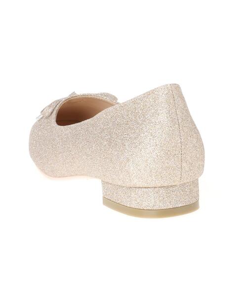 Allamanda（アラマンダ）の「バイカラーヒールバレエシューズ（パンプス・レディース・ゴールド/その他18/アイボリー系3/ブラック系その他2・M/L）」の15枚目の写真