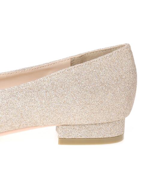 Allamanda（アラマンダ）の「バイカラーヒールバレエシューズ（パンプス・レディース・ゴールド/その他18/アイボリー系3/ブラック系その他2・M/L）」の13枚目の写真