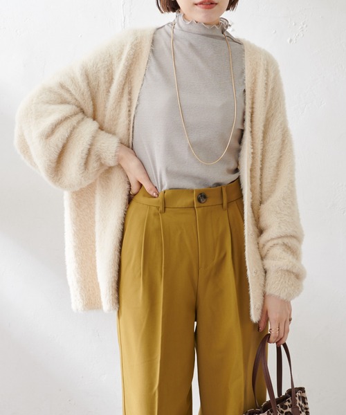 DISCOAT（ディスコート）の「【ZOZO限定】シアーネットタートルプルオーバー（Tシャツ/カットソー・レディース・ブルー/ブラック/ホワイト/グレー/パープル/グリーン系その他2/ブルー系その他/パープル系その他/ブラウン/グリーン/オレンジ/ブルー系その他2/ピンク・FREE）」の3枚目の写真