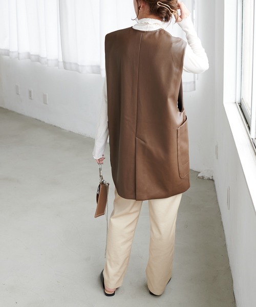 DISCOAT（ディスコート）の「【ZOZO限定】シアーネットタートルプルオーバー（Tシャツ/カットソー・レディース・ブルー/ブラック/ホワイト/グレー/パープル/グリーン系その他2/ブルー系その他/パープル系その他/ブラウン/グリーン/オレンジ/ブルー系その他2/ピンク・FREE）」の18枚目の写真