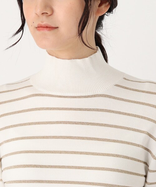 SOUP（スープ）の「◆【洗える/吸湿発熱　ソリストヒート(R)】 あったかハイネックニット（ニット/セーター・レディース・チャコールグレー/ダークグリーン/オフホワイト/ライトグリーン/ベビーピンク/レッド系1/ゴールド系2/サンドベージュ/ブラック/ライトグレー・11/15 /13/09/07）」の16枚目の写真