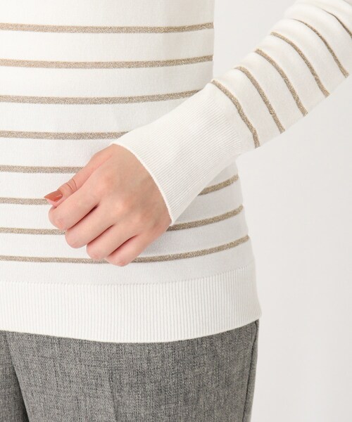 SOUP（スープ）の「◆【洗える/吸湿発熱　ソリストヒート(R)】 あったかハイネックニット（ニット/セーター・レディース・チャコールグレー/ダークグリーン/オフホワイト/ライトグリーン/ベビーピンク/レッド系1/ゴールド系2/サンドベージュ/ブラック/ライトグレー・11/15 /13/09/07）」の17枚目の写真