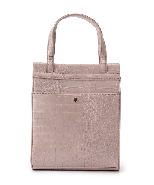 DRESKIP(ドレスキップ)の「◆縦長クロコ型押しショルダー(ショルダーバッグ・レディース・ブラック/ベージュ/ピンク系・00)」の3枚目の写真