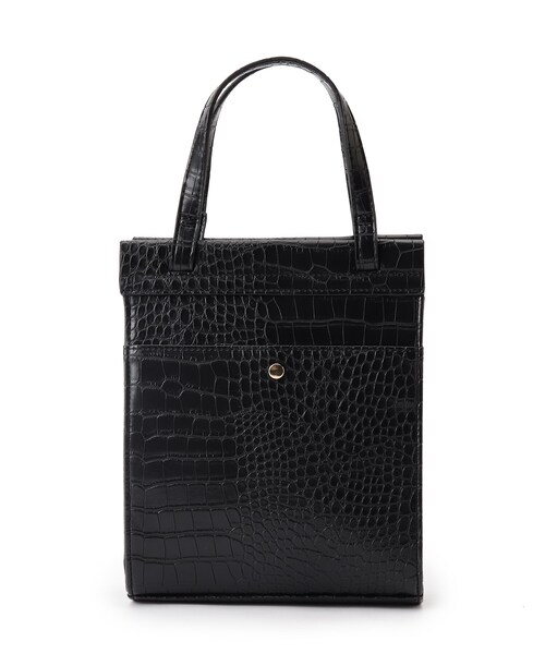 DRESKIP(ドレスキップ)の「◆縦長クロコ型押しショルダー(ショルダーバッグ・レディース・ブラック/ベージュ/ピンク系・00)」の2枚目の写真