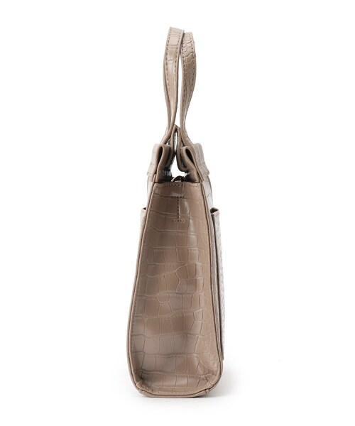 DRESKIP(ドレスキップ)の「◆縦長クロコ型押しショルダー(ショルダーバッグ・レディース・ブラック/ベージュ/ピンク系・00)」の4枚目の写真