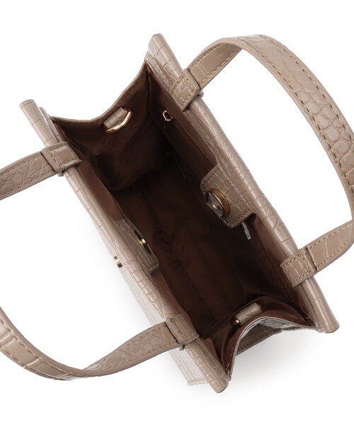 DRESKIP(ドレスキップ)の「◆縦長クロコ型押しショルダー(ショルダーバッグ・レディース・ブラック/ベージュ/ピンク系・00)」の7枚目の写真