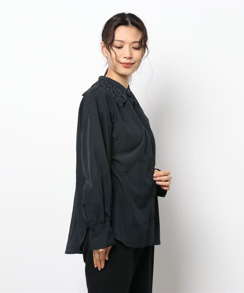 Te chichi（テチチ）の「刺繍つけ襟SETブラウス（シャツ/ブラウス・レディース・オフホワイト/ブラック/ベージュ・ﾌﾘ-）」の6枚目の写真