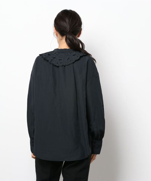 Te chichi（テチチ）の「刺繍つけ襟SETブラウス（シャツ/ブラウス・レディース・オフホワイト/ブラック/ベージュ・ﾌﾘ-）」の4枚目の写真