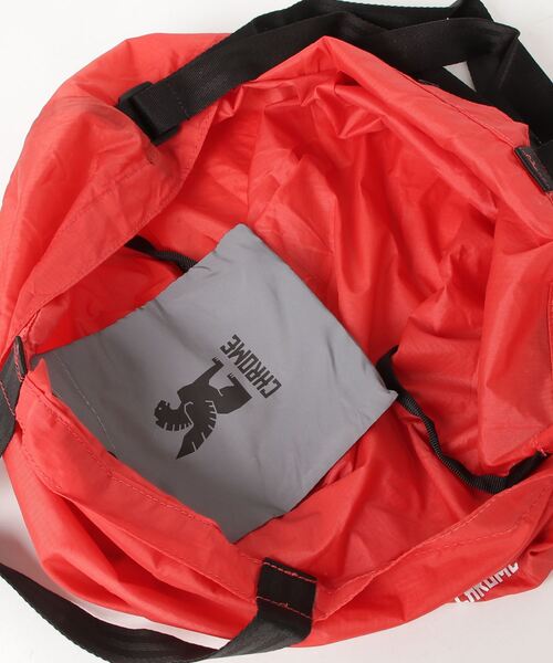 CHROME(クローム)の「CHROME/クローム エコバッグ SAFETY POCKET SHOULDER BAG JP182RD(エコバッグ/サブバッグ・メンズ・レッド・13リッター)」の3枚目の写真