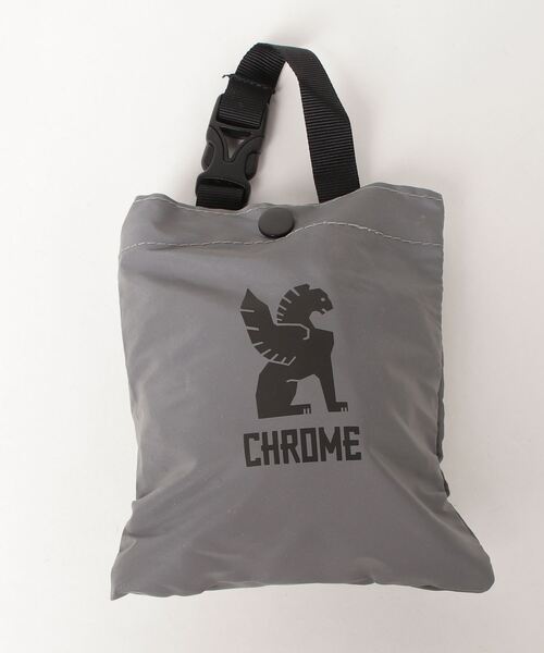 CHROME(クローム)の「CHROME/クローム エコバッグ SAFETY POCKET SHOULDER BAG JP182RD(エコバッグ/サブバッグ・メンズ・レッド・13リッター)」の4枚目の写真