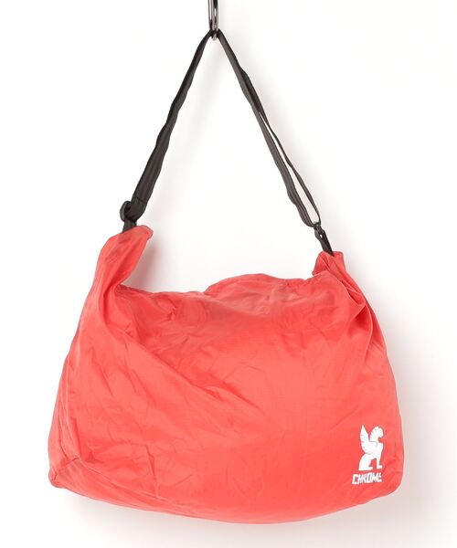 CHROME(クローム)の「CHROME/クローム エコバッグ SAFETY POCKET SHOULDER BAG JP182RD(エコバッグ/サブバッグ・メンズ・レッド・13リッター)」の12枚目の写真