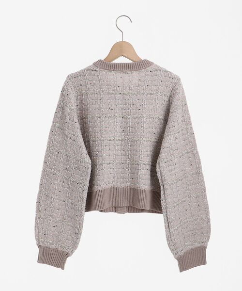 MAJESTIC LEGON(マジェスティックレゴン)の「ツイードライクニットカーディガン(ニット/セーター・レディース・ブラック系その他/ベージュ系その他2・MEDIUM)」の16枚目の写真