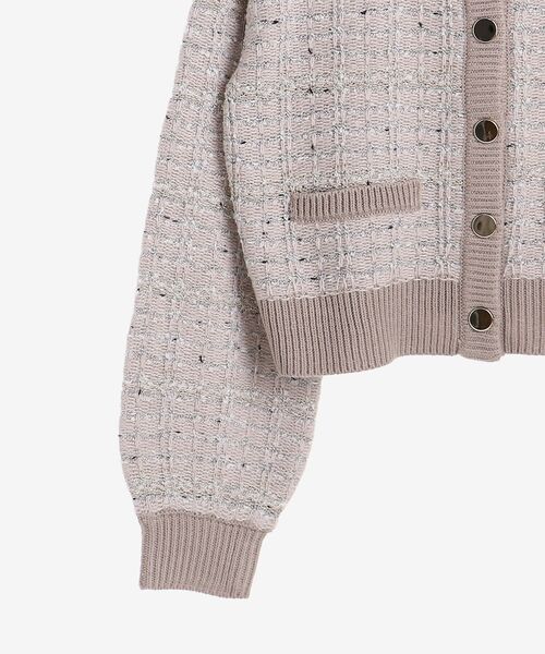 MAJESTIC LEGON(マジェスティックレゴン)の「ツイードライクニットカーディガン(ニット/セーター・レディース・ブラック系その他/ベージュ系その他2・MEDIUM)」の18枚目の写真