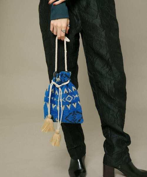KBF（ケイビーエフ）の「インド巾着BAG（ショルダーバッグ・レディース・ブラック系その他/ブルー系その他/ピンク系その他・ONE）」の10枚目の写真