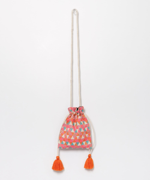KBF（ケイビーエフ）の「インド巾着BAG（ショルダーバッグ・レディース・ブラック系その他/ブルー系その他/ピンク系その他・ONE）」の13枚目の写真