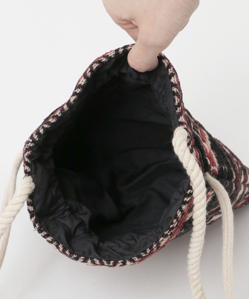KBF（ケイビーエフ）の「インド巾着BAG（ショルダーバッグ・レディース・ブラック系その他/ブルー系その他/ピンク系その他・ONE）」の7枚目の写真
