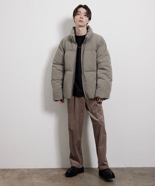 JUNRED（ジュンレッド）の「Stretch Loose Fiber Down Jacket / ストレッチルーズファイバーダウンジャケット（ダウンジャケット/コート・メンズ・ライトグレー/ブラック/ブラウン系その他2/グレー系その他/ベージュ系その他/ネイビー/ブラック系その他・S/M/L/LL）」の20枚目の写真