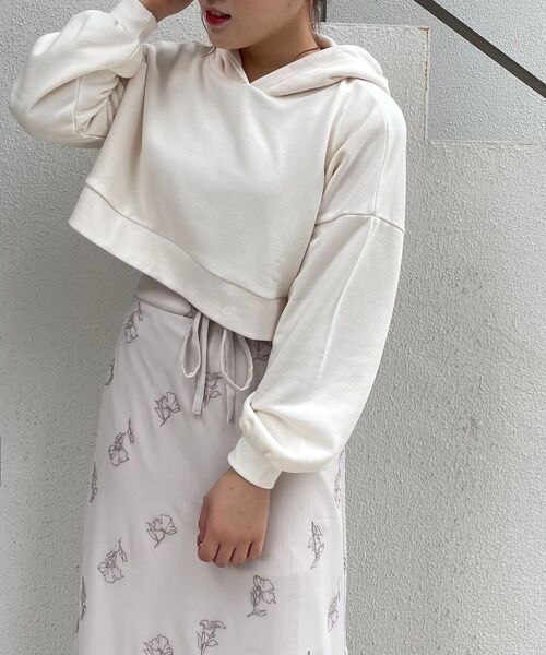 MAJESTIC LEGON（マジェスティックレゴン）の「ショート丈フーディー（パーカー・レディース・ベージュ/アイボリー/モカ・SMALL/MEDIUM）」の12枚目の写真