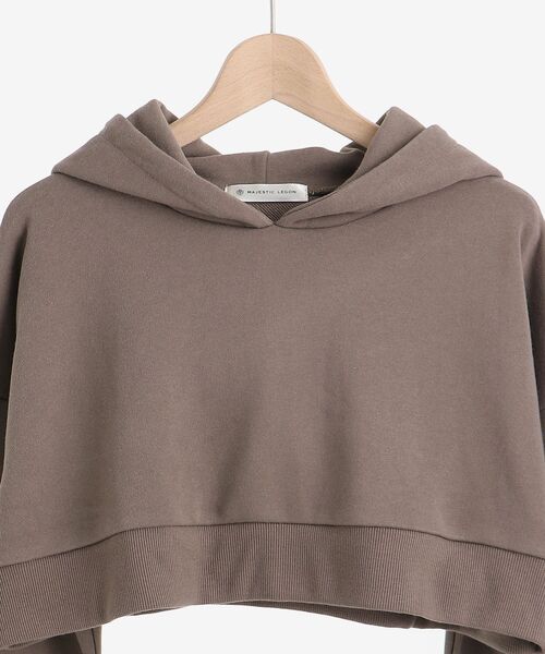 MAJESTIC LEGON（マジェスティックレゴン）の「ショート丈フーディー（パーカー・レディース・ベージュ/アイボリー/モカ・SMALL/MEDIUM）」の18枚目の写真