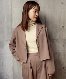 KOBE LETTUCE | クロップド丈テーラードジャケット(テーラードジャケット)