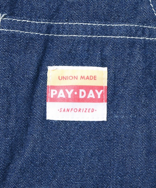 PAY DAY ダークブルー サロペット PAYDAY（ペイデイ）の「PAY DAY/ペイデイ デニムオーバーオール ワーク